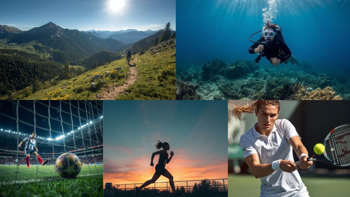 Sportideen im Frühjahr: Wandern, Laufen, Fussball, Tauchen, Tennis und vieles mehr
